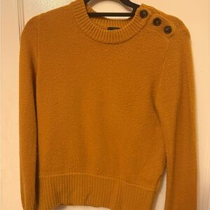 J. Crew Mustard Yellow Crew Neck Sweater